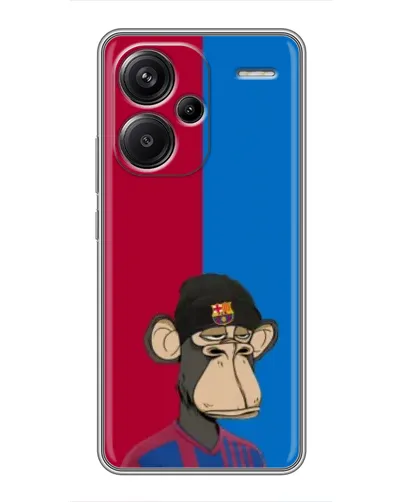 Чехол для Xiaomi Redmi Note 13 Pro Plus с картинкой «Bored Ape — фанат Барсы»