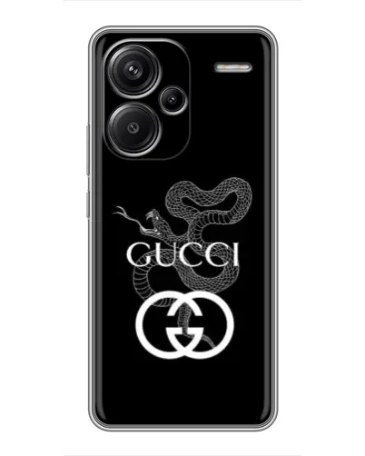 Чехол для Xiaomi Redmi Note 13 Pro Plus с картинкой «Gucci — серебряная змея» Чехол для Xiaomi Redmi Note 13 Pro Plus с картинкой «Gucci — серебряная змея»