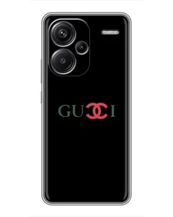 Чехол для Xiaomi Redmi Note 13 Pro Plus с картинкой «Gucci — красный градиент»