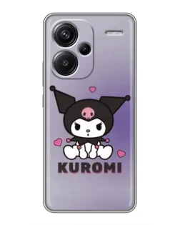 Чохол для Xiaomi Redmi Note 13 Pro Plus з картинкою «Kuromi — фіолетовий арт»
