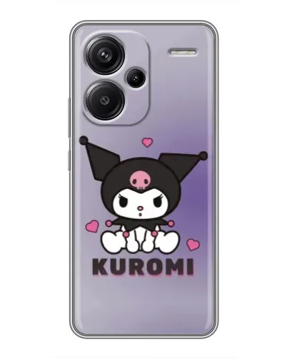Чохол для Xiaomi Redmi Note 13 Pro Plus з картинкою «Kuromi — фіолетовий арт»