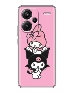 Чохол для Xiaomi Redmi Note 13 Pro Plus з картинкою «My Melody та Kuromi»