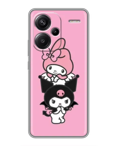 Чохол для Xiaomi Redmi Note 13 Pro Plus з картинкою «My Melody та Kuromi»