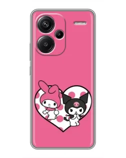 Чохол для Xiaomi Redmi Note 13 Pro Plus з картинкою «Kuromi та My Melody»