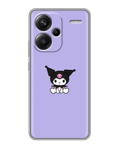 Чохол для Xiaomi Redmi Note 13 Pro Plus з картинкою «Kuromi — фіолетовий мінімалізм»