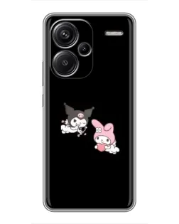 Чохол для Xiaomi Redmi Note 13 Pro Plus з картинкою «My Melody та Kuromi»