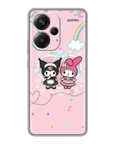 Чохол для Xiaomi Redmi Note 13 Pro Plus з картинкою «My Melody та Kuromi»