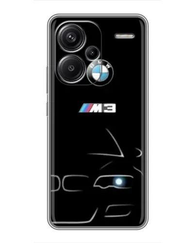 Чехол для Xiaomi Redmi Note 13 Pro Plus с картинкой «Минималистичный принт BMW M3»