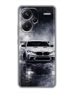 Чехол для Xiaomi Redmi Note 13 Pro Plus с картинкой «BMW сквозь туман»