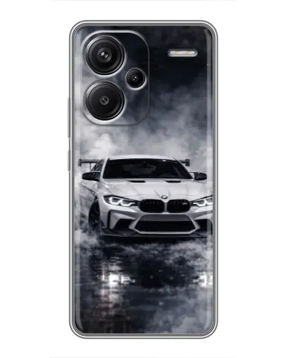 Чехол для Xiaomi Redmi Note 13 Pro Plus с картинкой «BMW сквозь туман»