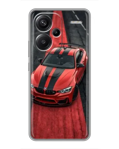 Чехол для Xiaomi Redmi Note 13 Pro Plus с картинкой «BMW на красной дорожке»