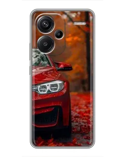Чехол для Xiaomi Redmi Note 13 Pro Plus с картинкой «Осенняя BMW M4»