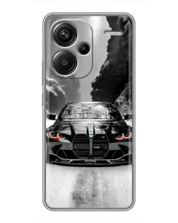Чехол для Xiaomi Redmi Note 13 Pro Plus с картинкой «BMW — акварельный дрифт»