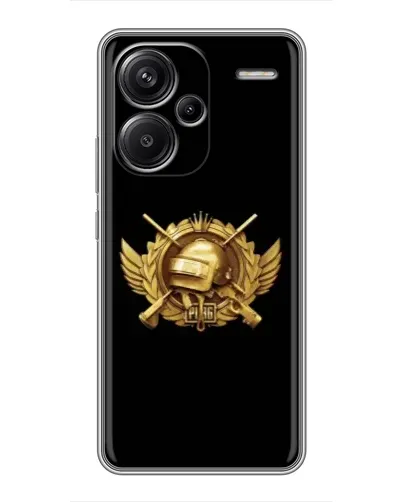 Чохол для Xiaomi Redmi Note 13 Pro Plus з картинкою «PUBG — помаранчевий градієнт»