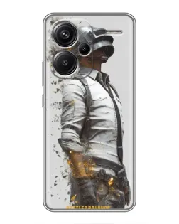 Чохол для Xiaomi Redmi Note 13 Pro Plus з картинкою «PUBG — боєць у пилу»