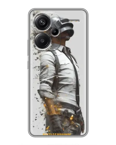Чохол для Xiaomi Redmi Note 13 Pro Plus з картинкою «PUBG — боєць у пилу»