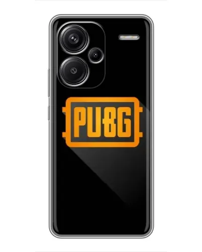 Чохол для Xiaomi Redmi Note 13 Pro Plus з картинкою «PUBG — рамка лого»