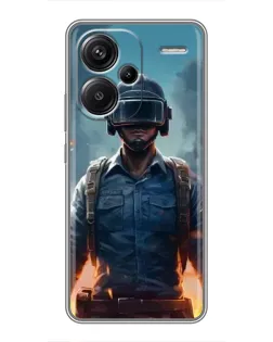 Чохол для Xiaomi Redmi Note 13 Pro Plus з картинкою «PUBG — реалістичний герой»
