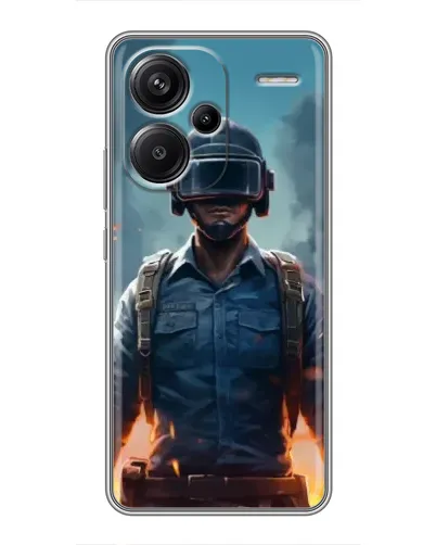 Чохол для Xiaomi Redmi Note 13 Pro Plus з картинкою «PUBG — реалістичний герой»