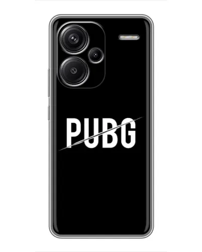 Чохол для Xiaomi Redmi Note 13 Pro Plus з картинкою «PUBG — білий логотип»