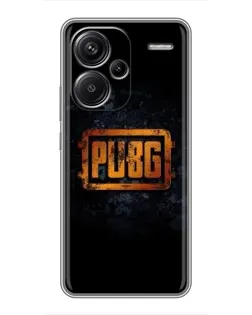 Чохол для Xiaomi Redmi Note 13 Pro Plus з картинкою «PUBG — золотий логотип»