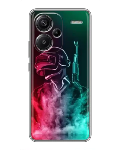 Чохол для Xiaomi Redmi Note 13 Pro Plus з картинкою «PUBG — вогняний воїн»