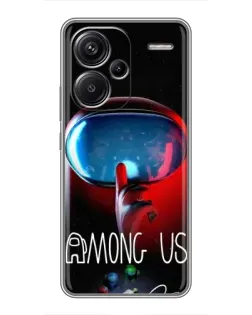 Чохол для Xiaomi Redmi Note 13 Pro Plus з картинкою «Червоний імпостер — макро» Чохол для Xiaomi Redmi Note 13 Pro Plus з картинкою «Червоний імпостер — макро»