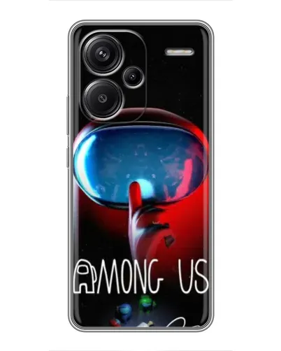 Чохол для Xiaomi Redmi Note 13 Pro Plus з картинкою «Червоний імпостер — макро» Чохол для Xiaomi Redmi Note 13 Pro Plus з картинкою «Червоний імпостер — макро»