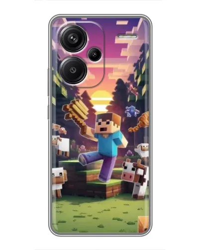Чехол для Xiaomi Redmi Note 13 Pro Plus с картинкой «Стив на ферме» Чехол для Xiaomi Redmi Note 13 Pro Plus с картинкой «Стив на ферме»