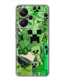 Чохол для Xiaomi Redmi Note 13 Pro Plus з картинкою «Кріпери Minecraft» Чохол для Xiaomi Redmi Note 13 Pro Plus з картинкою «Кріпери Minecraft»