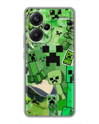 Чехол для Xiaomi Redmi Note 13 Pro Plus с картинкой «Криперы Minecraft» Чехол для Xiaomi Redmi Note 13 Pro Plus с картинкой «Криперы Minecraft»