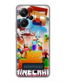 Чохол для Xiaomi Redmi Note 13 Pro Plus з картинкою «Minecraft герої гри» Чохол для Xiaomi Redmi Note 13 Pro Plus з картинкою «Minecraft герої гри»