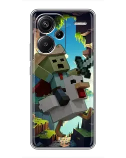 Чохол для Xiaomi Redmi Note 13 Pro Plus з картинкою «Стів та гусь» Чохол для Xiaomi Redmi Note 13 Pro Plus з картинкою «Стів та гусь»