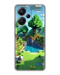 Чехол для Xiaomi Redmi Note 13 Pro Plus с картинкой «Minecraft летний день»