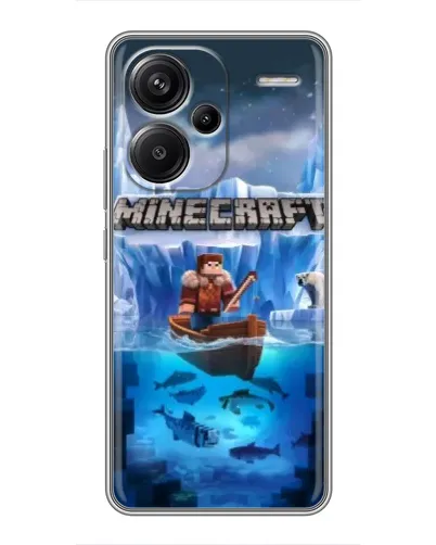 Чехол для Xiaomi Redmi Note 13 Pro Plus с картинкой «Minecraft ледяной мир» Чехол для Xiaomi Redmi Note 13 Pro Plus с картинкой «Minecraft ледяной мир»