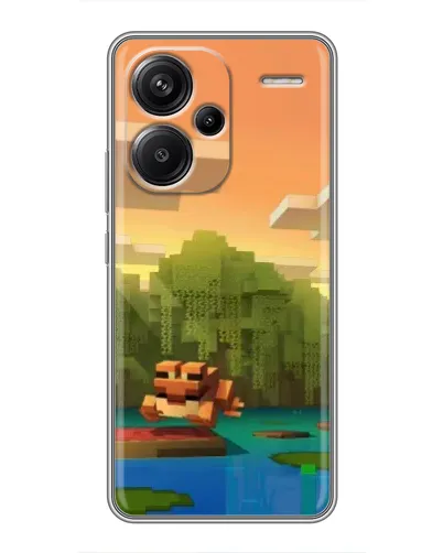 Чехол для Xiaomi Redmi Note 13 Pro Plus с картинкой «Майнкрафт закат солнца» Чехол для Xiaomi Redmi Note 13 Pro Plus с картинкой «Майнкрафт закат солнца»