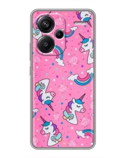 Чехол для Xiaomi Redmi Note 13 Pro Plus с картинкой «Unicorn паттерн розовый» Чехол для Xiaomi Redmi Note 13 Pro Plus с картинкой «Unicorn паттерн розовый»