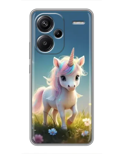 Чехол для Xiaomi Redmi Note 13 Pro Plus с картинкой «Единорог на поляне» Чехол для Xiaomi Redmi Note 13 Pro Plus с картинкой «Единорог на поляне»
