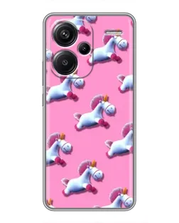 Чехол для Xiaomi Redmi Note 13 Pro Plus с картинкой «Единороги на розовом» Чехол для Xiaomi Redmi Note 13 Pro Plus с картинкой «Единороги на розовом»