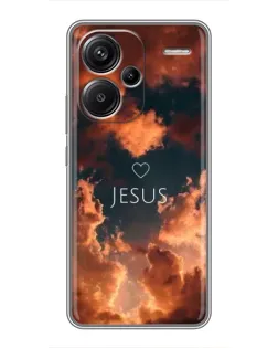 Чохол для Xiaomi Redmi Note 13 Pro Plus з картинкою «Сяйво Імені Jesus»