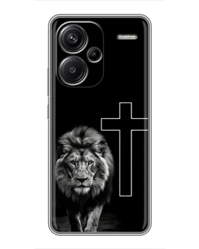 Чехол для Xiaomi Redmi Note 13 Pro Plus с картинкой «Лев и Крест»