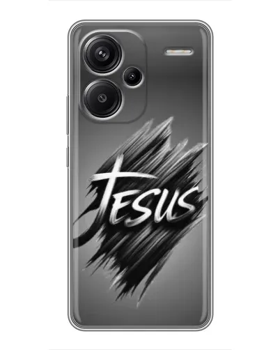 Чехол для Xiaomi Redmi Note 13 Pro Plus с картинкой «Надпись Jesus Graffiti»