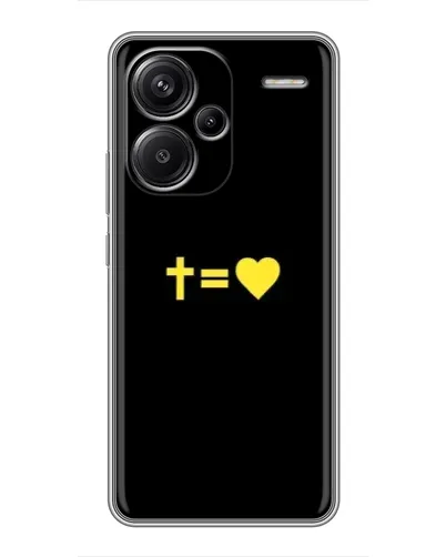 Чехол для Xiaomi Redmi Note 13 Pro Plus с картинкой «Сердце и Крест»