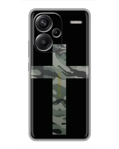 Чехол для Xiaomi Redmi Note 13 Pro Plus с картинкой «Милитари Крест»