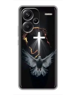 Чехол для Xiaomi Redmi Note 13 Pro Plus с картинкой «Голубь и Свет»