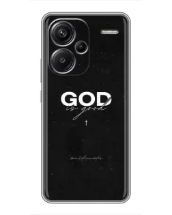 Чехол для Xiaomi Redmi Note 13 Pro Plus с картинкой «GOD — Бог над всем»