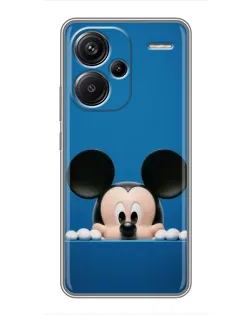 Чехол для Xiaomi Redmi Note 13 Pro Plus с картинкой «Микки выглядывает»