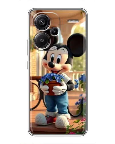 Чехол для Xiaomi Redmi Note 13 Pro Plus с картинкой «Микки садовод»