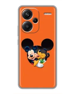 Чехол для Xiaomi Redmi Note 13 Pro Plus с картинкой «Сердце Микки Минни»