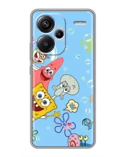 Чехол для Xiaomi Redmi Note 13 Pro Plus с картинкой «Веселые пузырьки»